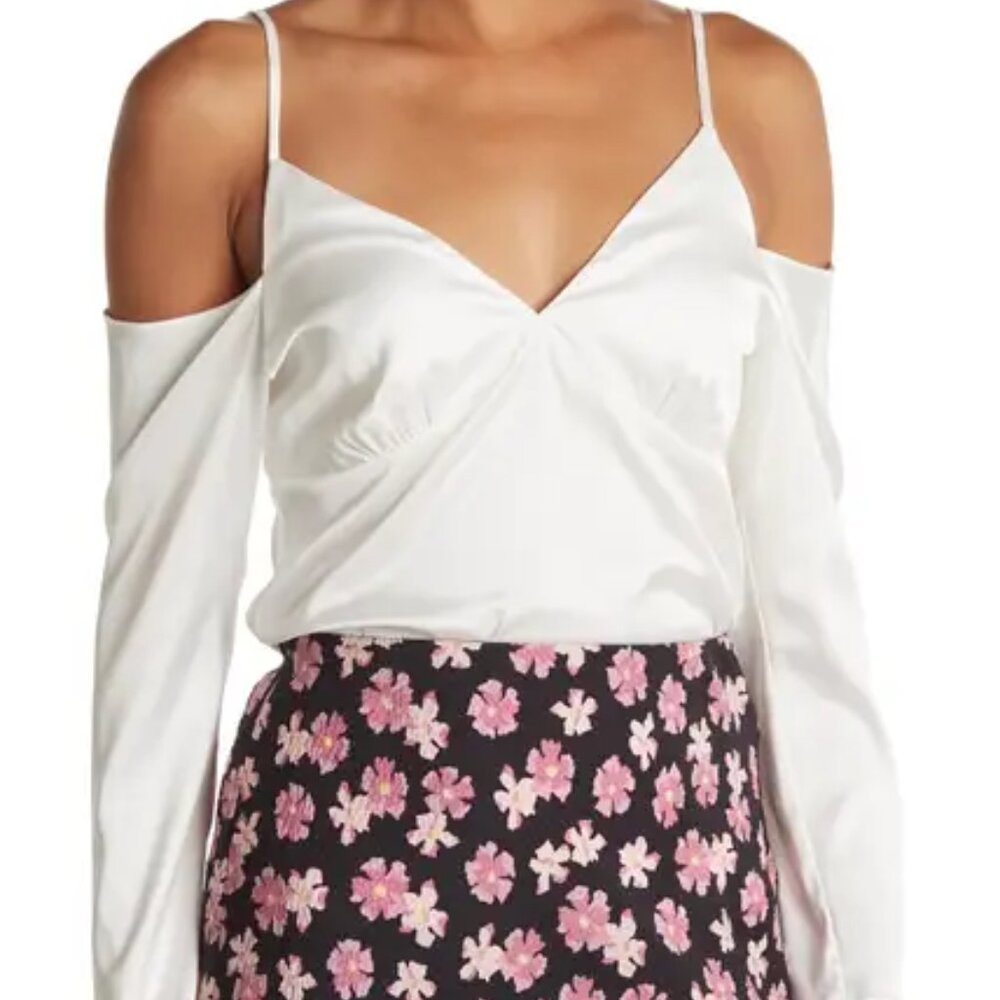 WAYF Cold Shoulder Tie Strap Cami